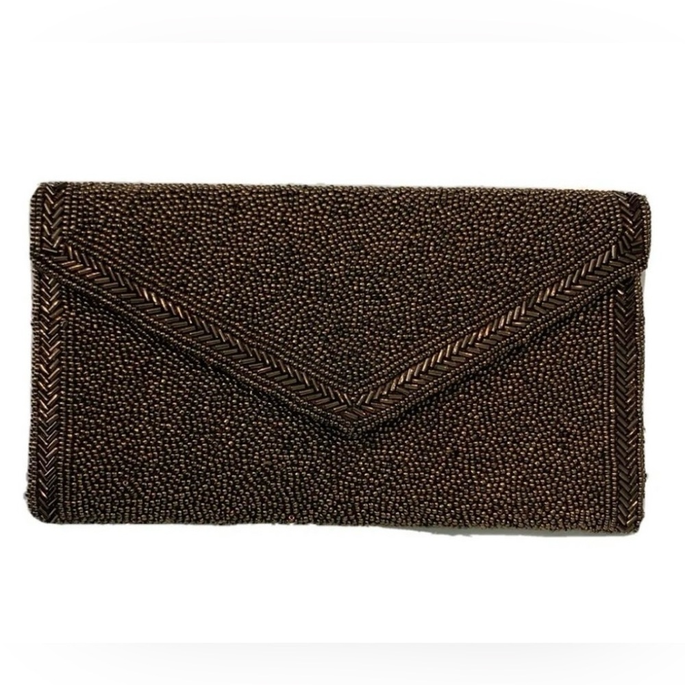 Vintage 1970’s Walborg Hand Beaded Evening Clutch Wallet